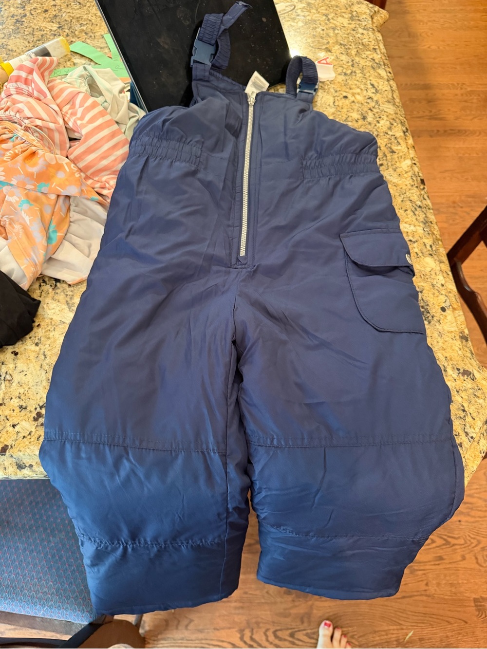 Carter's Navy Blue L/6x Kids Snow Bib